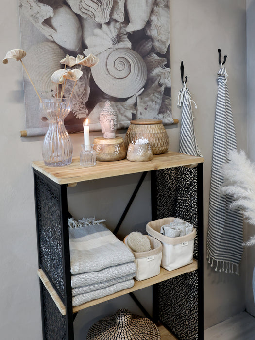 Karfa með uppbrettum kanti