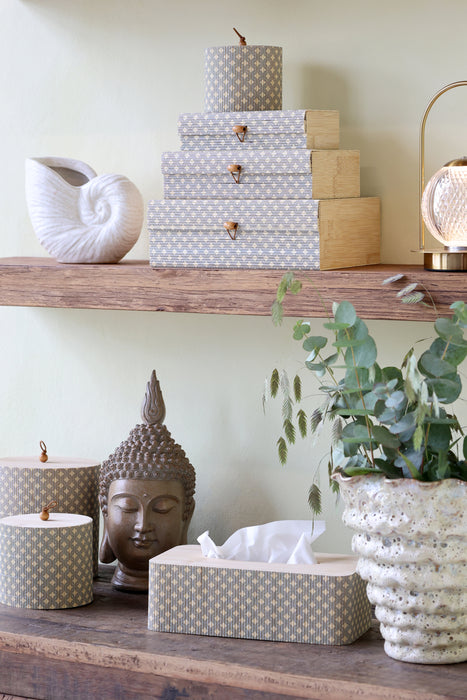 Amilly bambusbox 3 stk saman opel&light nature