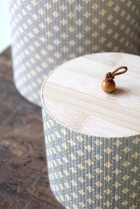 Amilly bambusbox 3 stk saman opel&light nature