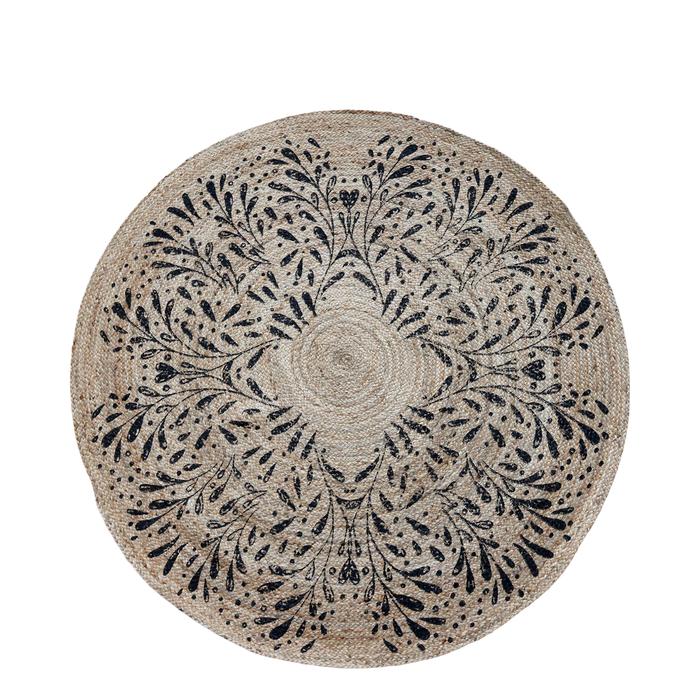 Motta úr ‘jute’ með prenti á