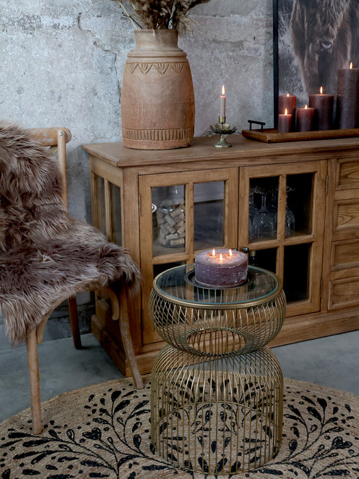 Motta úr ‘jute’ með prenti á