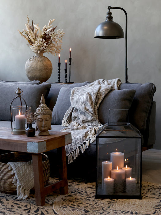 Motta úr ‘jute’ með prenti á