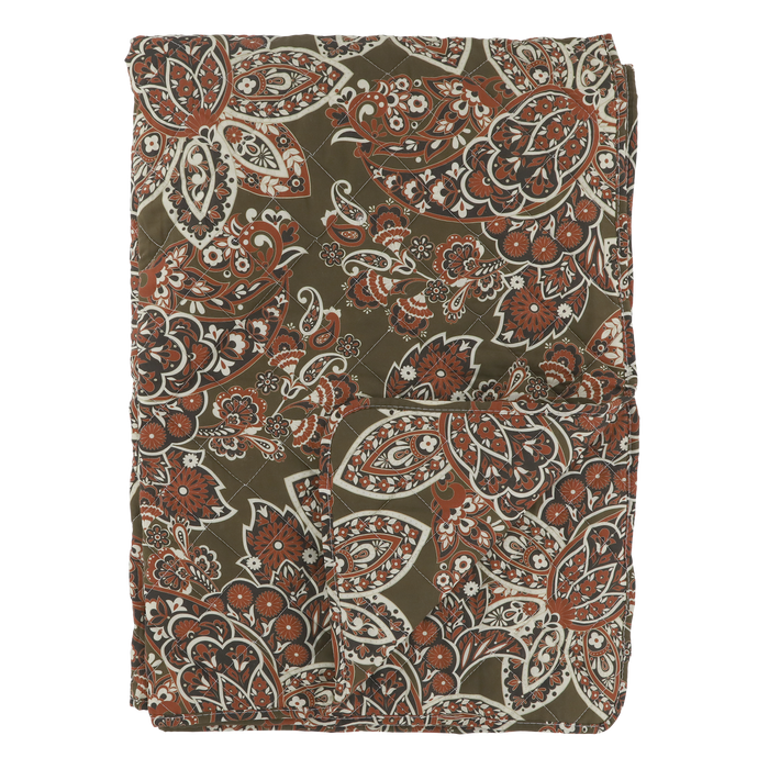 Ábreiða 180x130cm Aix Mos og Terracotta
