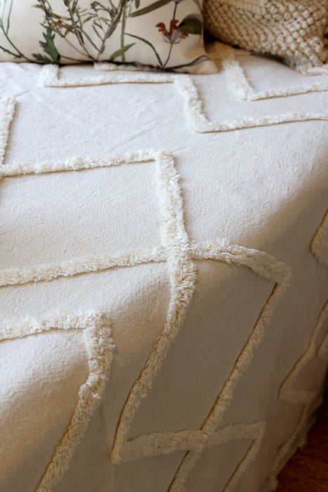 Rúmteppi Off White 260x240