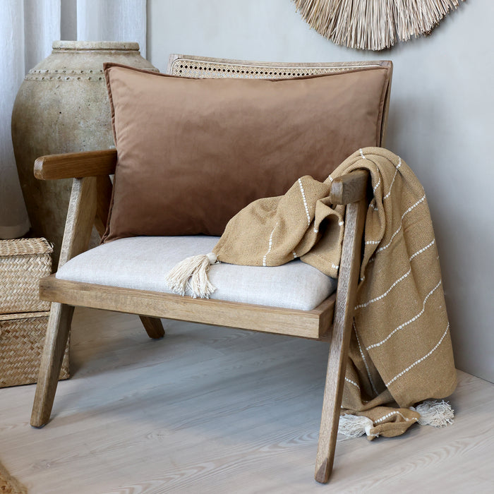 Aix púðaver í velúr - nougat - 50*70cm