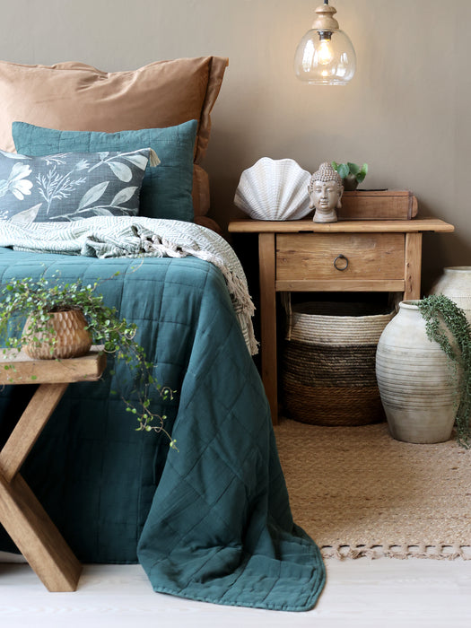 Rúmteppi 240*240cm "Forest Green"