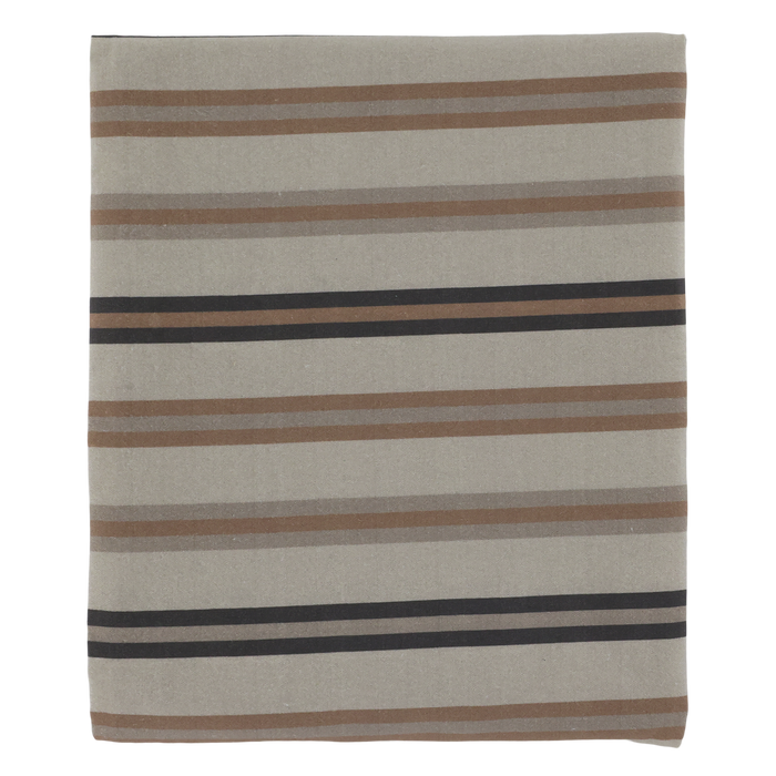 Dúkur Aix röndóttur Koniak&latte