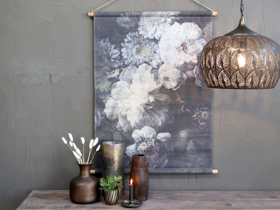 Mynd á striga blóm