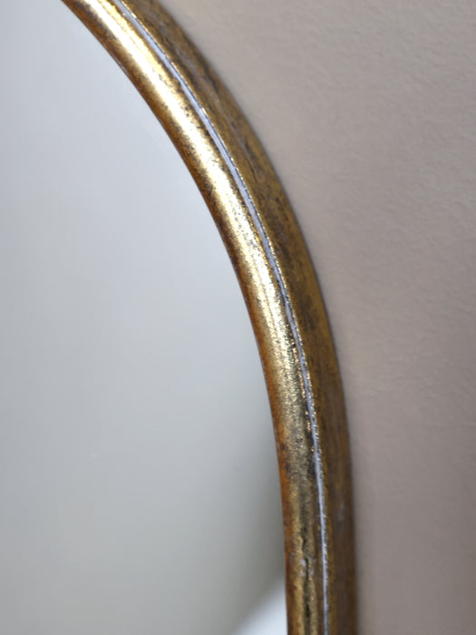 Spegill með hillu  "Antique Messing"