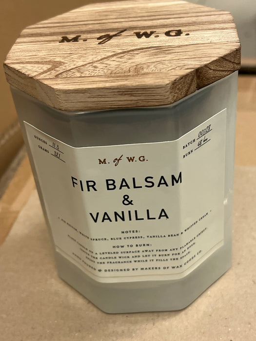 Fir Balsam & Vanilla