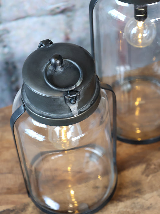 Frönsk hlöðulukt með peru og tímastilli