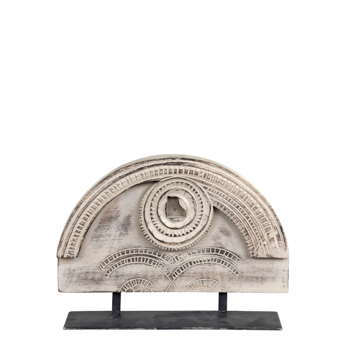 Borðskraut úr mangovið og járni