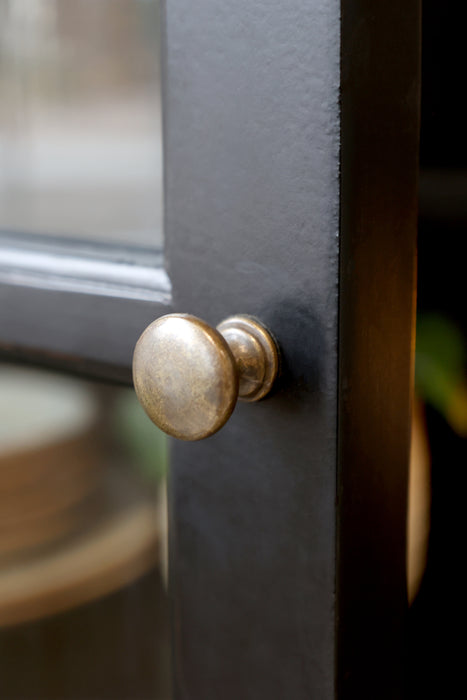 Skápur með 4 glerhurðum og 4 hillum Marseille