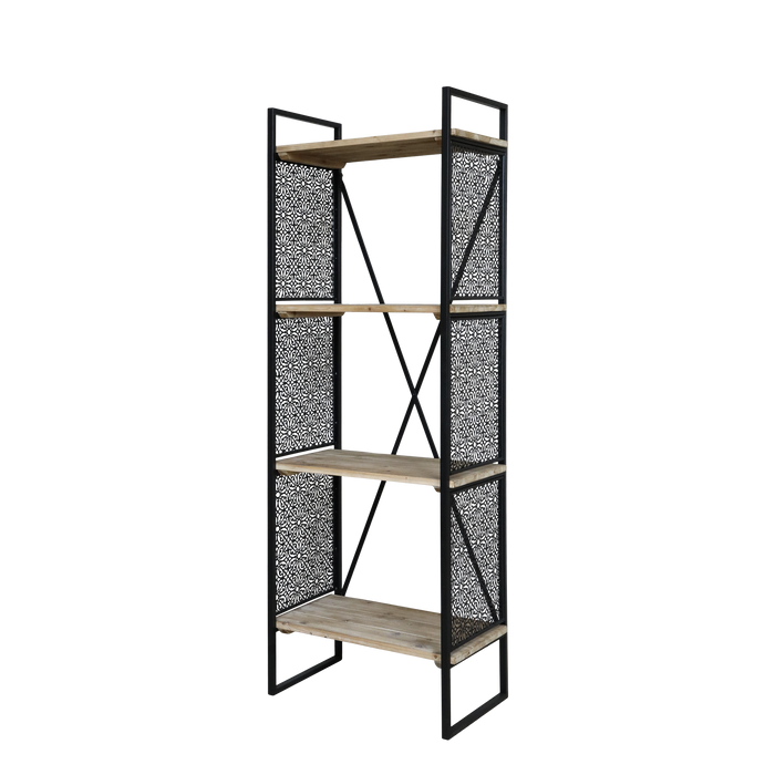 Vence hár skápur með 4 hurðum og hillum