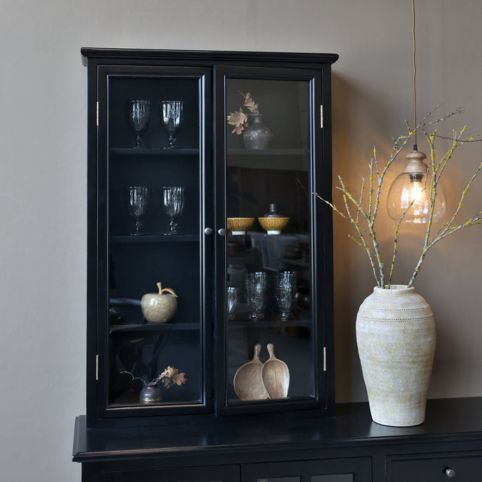 Veggskápur Marseille svartur