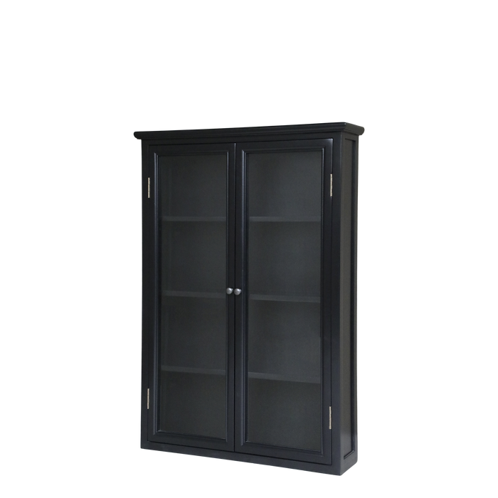 Veggskápur Marseille svartur