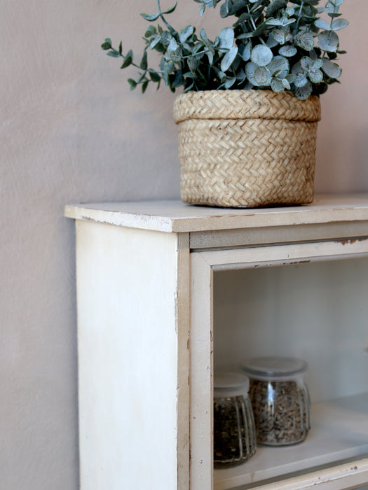 Veggskápur með glerhurð