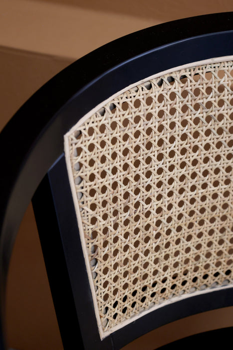 Skrifborðstóll Rattan svartur