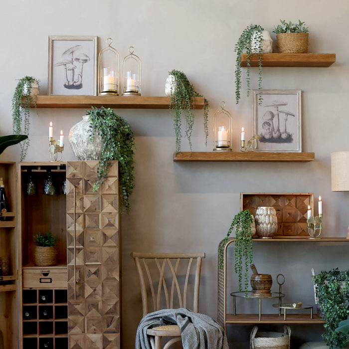 Viðarhilla 120cm á lengd