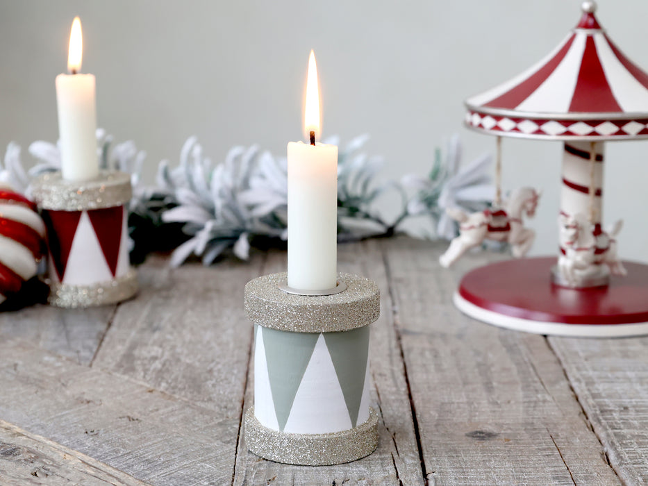 Jólatromma kertastjaki