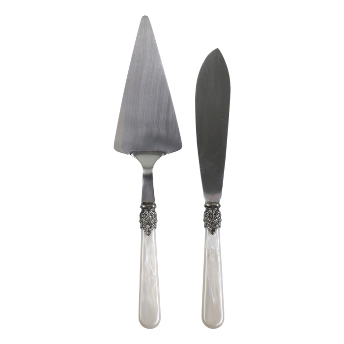 Kökuhnífur og kökuspaði Linas Antík Mother of pearl