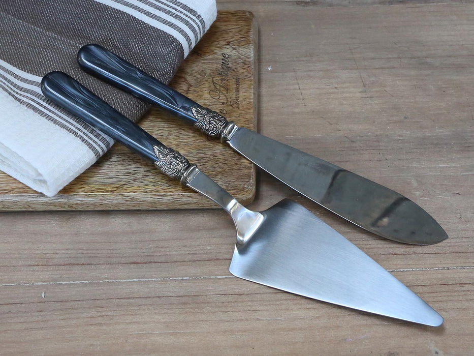 Kökuhnífur og kökuspaði Linas Antík Kol