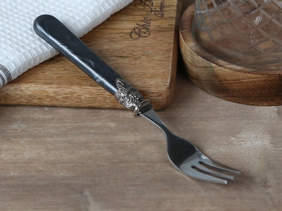 Kökugafflar Antík Kol  12 stk saman í setti