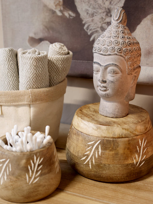 Box með loki viður