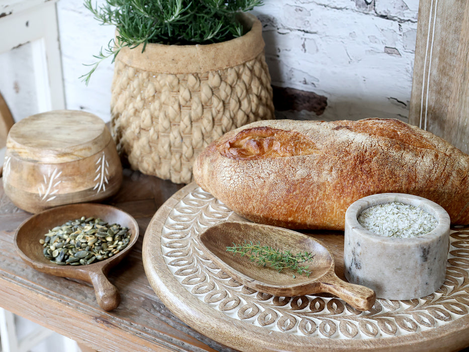 Box með loki viður