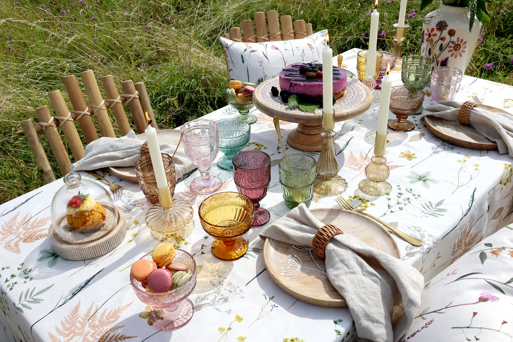 St Emilion Glas með mynstri  í mismunandi litum