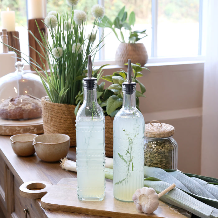 Flaska með skammtarastút