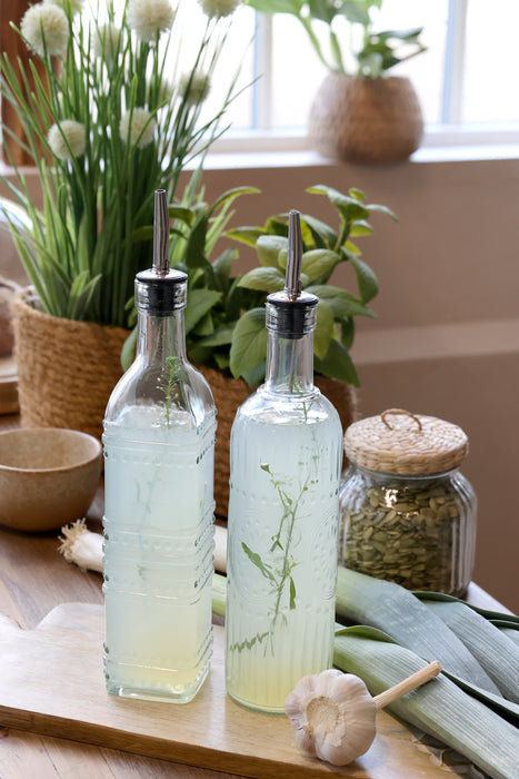 Flaska með skammtarastút