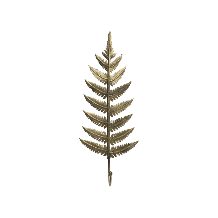 Snagi laufblað antique brass