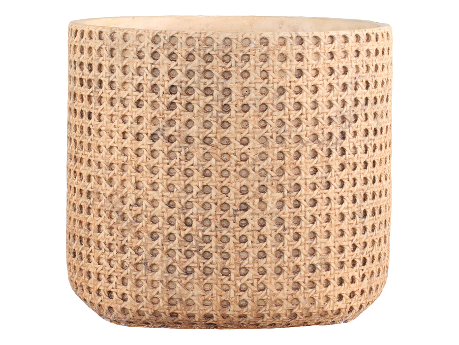 Corte blómapottur franskt fléttumynstur