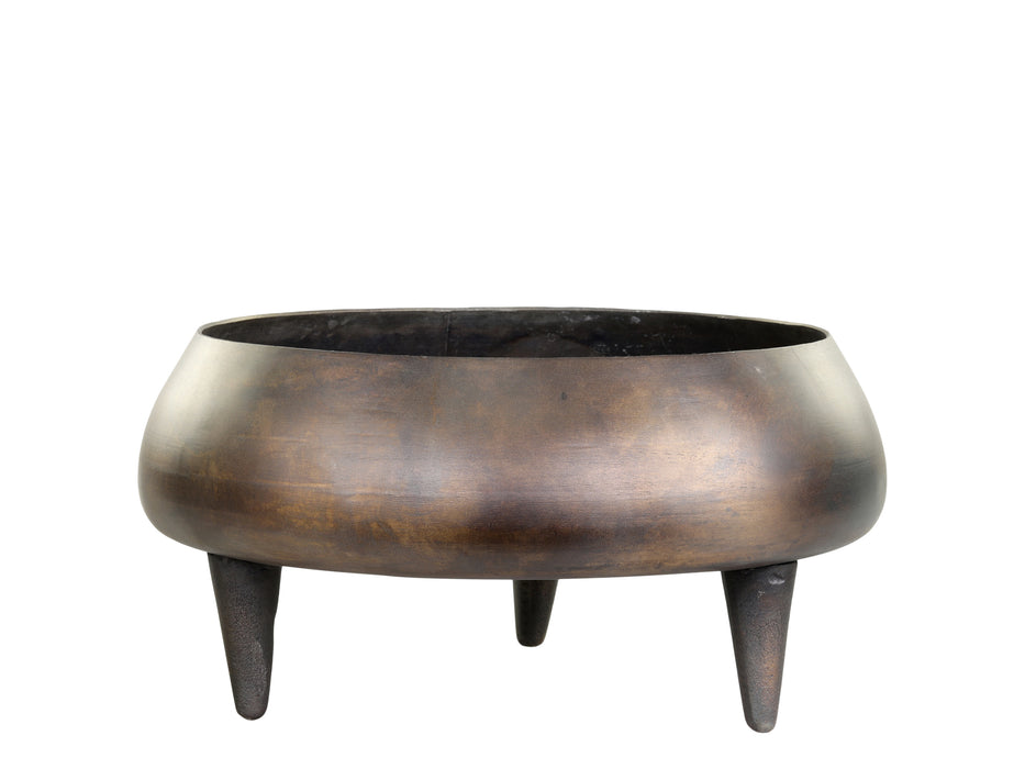 Skál/bakki  á fæti Brass