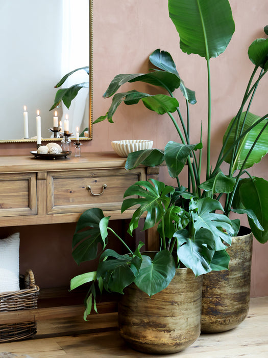 Blómapottur  "antique messing"