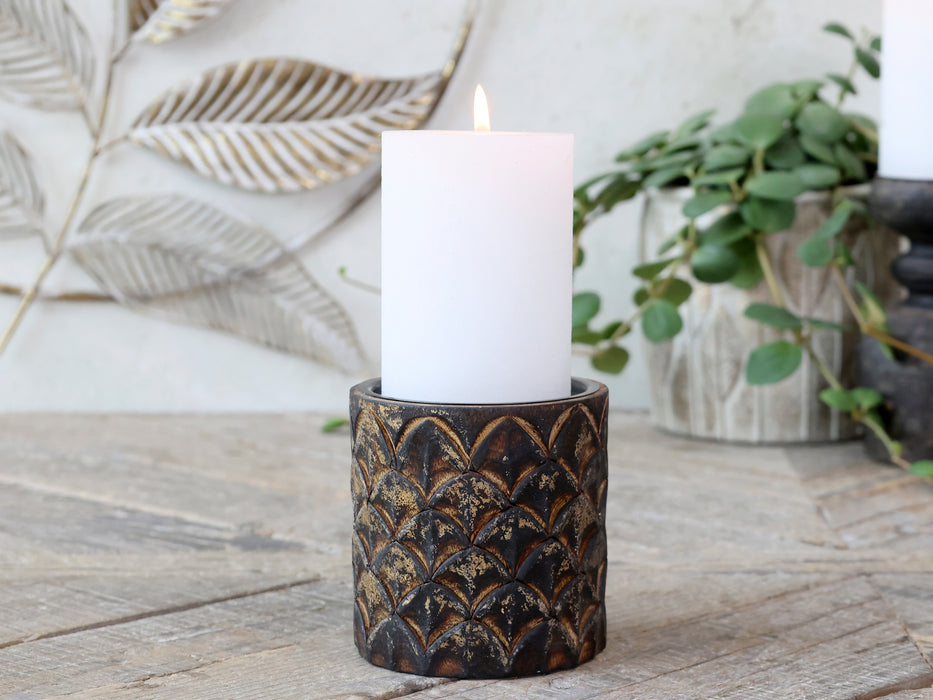 Kertastjaki með fallegu mynstri tré