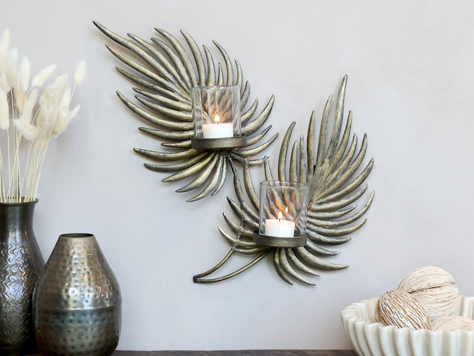 Kertastjaki með fallegu mynstri til að hengja á vegg