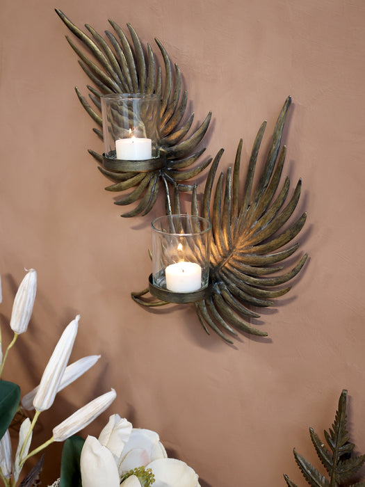 Kertastjaki með fallegu mynstri til að hengja á vegg