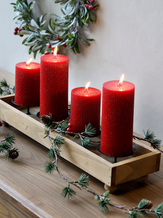 Kerti með glimmer - rautt