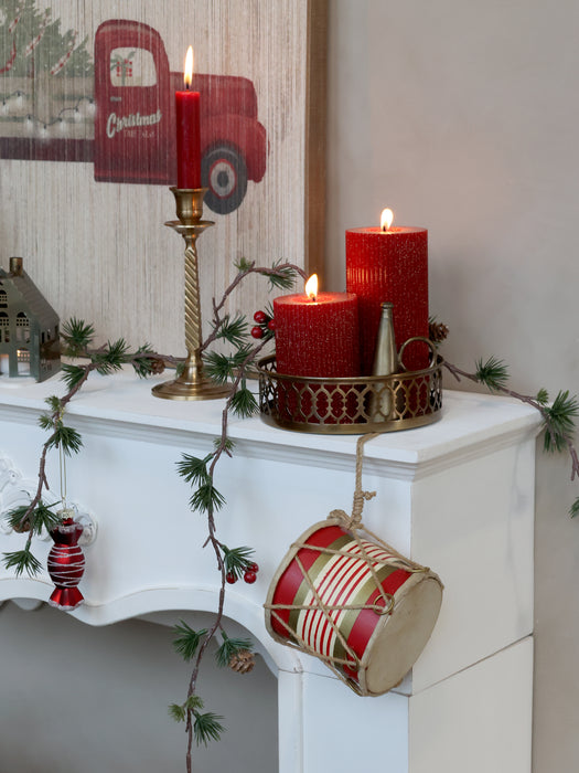 Kerti með glimmer - rautt