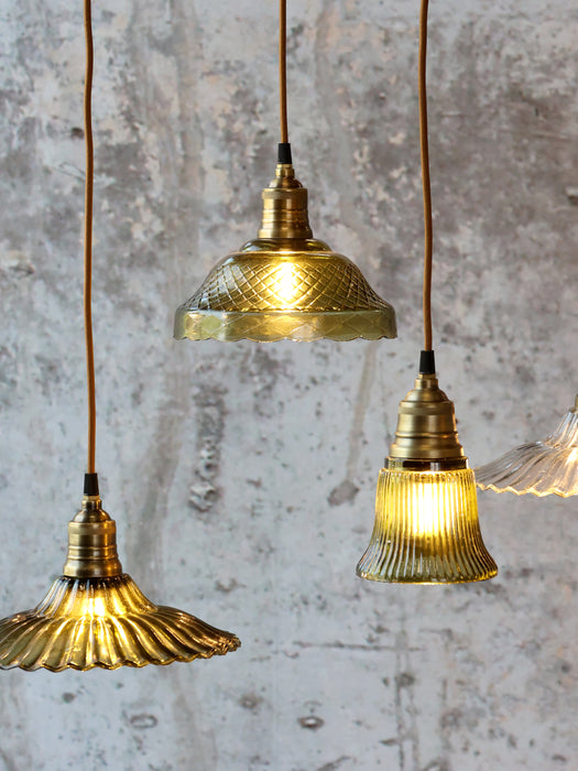 Loftljós gler Olive grænt