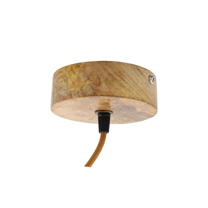 Loftljós gler og viður