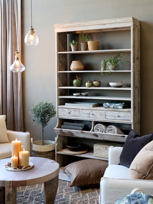 Loftljós gler og viður