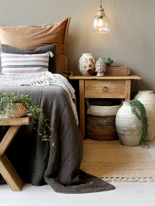 Loftljós gler og viður