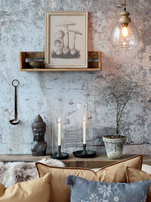 Loftljós gler og viður