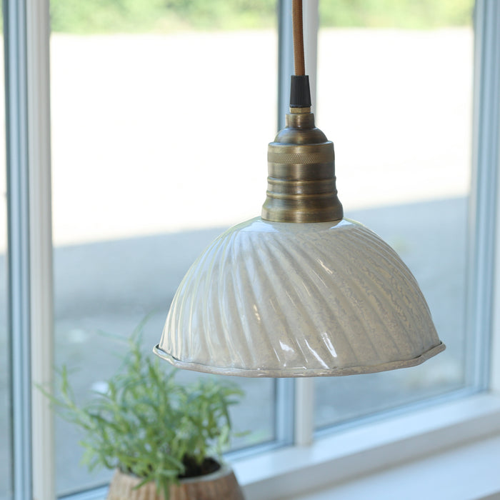 Loftljós gler Lunel Creme