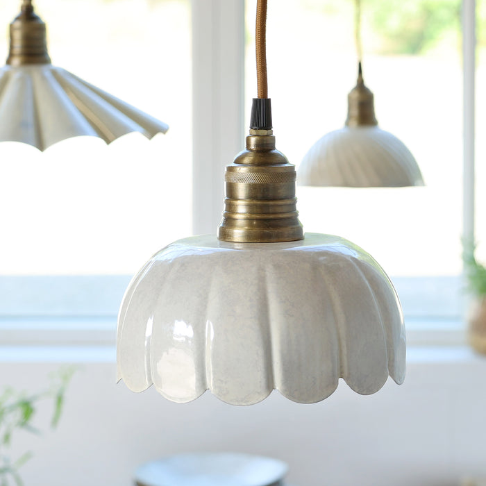 Loftljós gler Lunel Creme