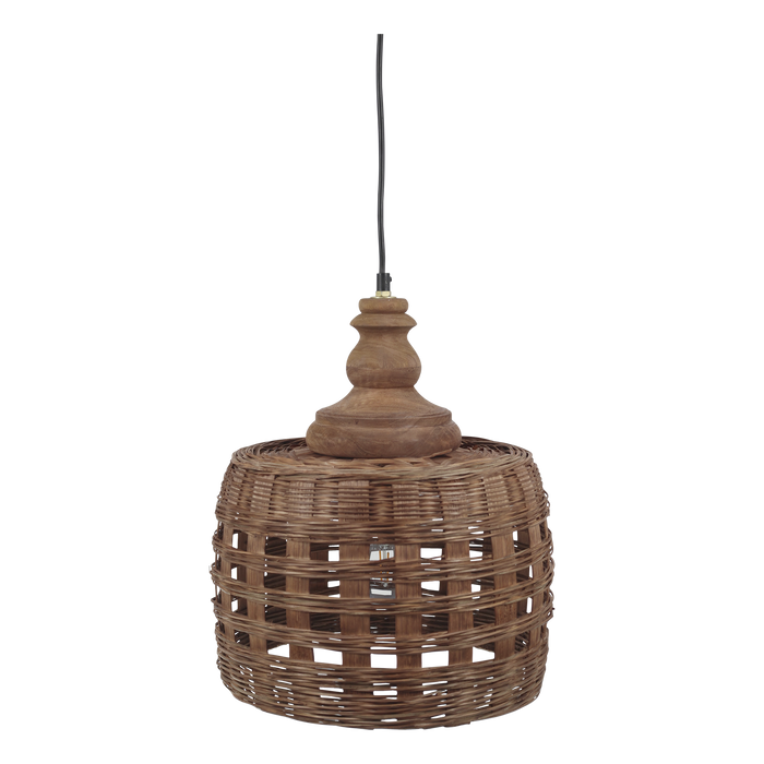 Loftljós úr Rattan handgert