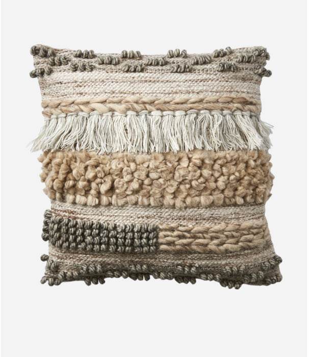 MINNA Púðaver beige/grátt